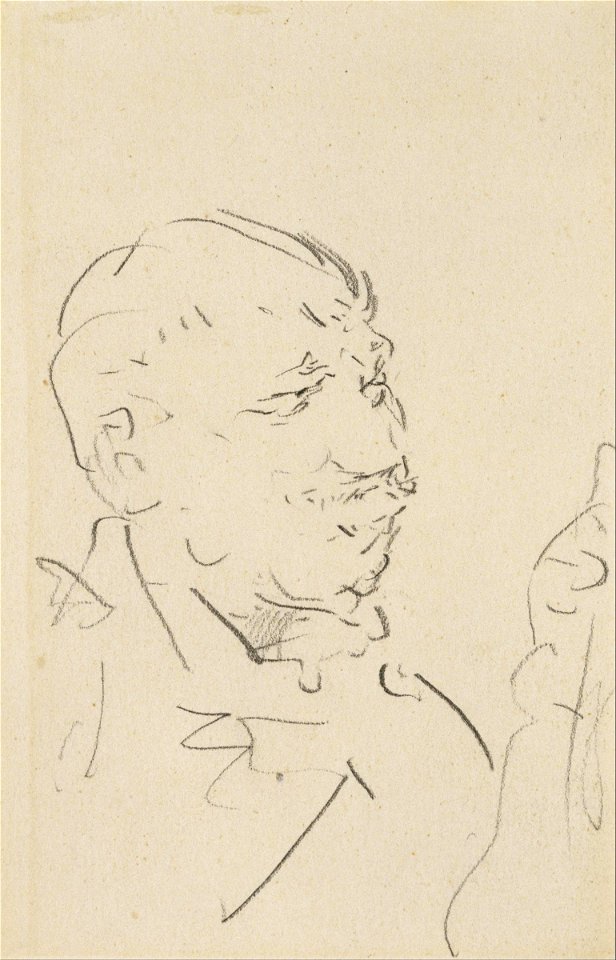 Henri de Toulouse-Lautrec - Head of a Man - Google Art Project
