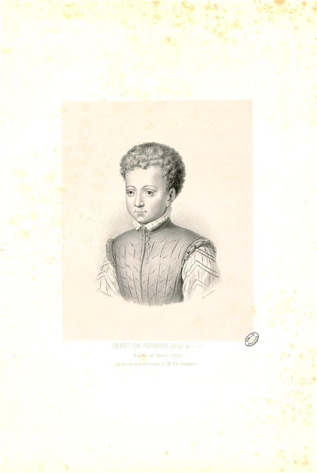 Henri de Navarre à l'âge de 6 ans - Fonds Ancely - B315556101 A HOUBIGANT 031