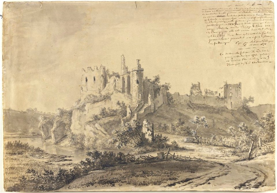 Hendrik Frans de Cort - Mont-Aigle Castle, near Dinant