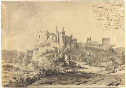 Hendrik Frans de Cort - Mont-Aigle Castle, near Dinant
