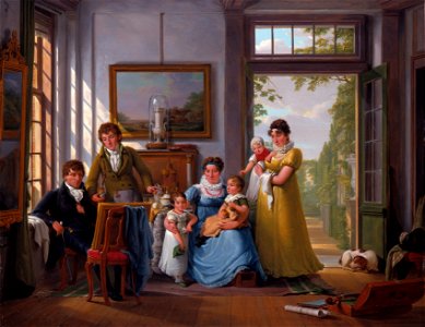 Hendrik Weymans and family, by Abraham van Strij