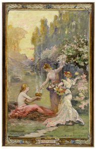 Henri Delacroix - Esquisse pour la mairie du 10ème arrondissement de Paris , L'odorat - Parfums du soir - PPP3947 - Musée des Beaux-Arts de la ville de Paris