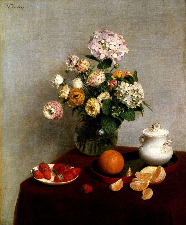 Henri Fantin-Latour - Flowers and Fruit - Google Art Project (807372)