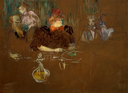Henri de Toulouse-Lautrec - At the Table of Monsieur and Madame Natanson - 98.303 - Museum of Fine Arts