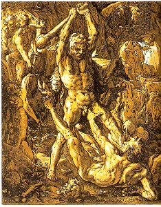 Hendrick Goltzius-Herkules tötet Cacus
