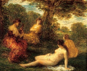 Henri Fantin-Latour (1836-1904) - La causerie - 1948.1.2 - Leeds Art Gallery