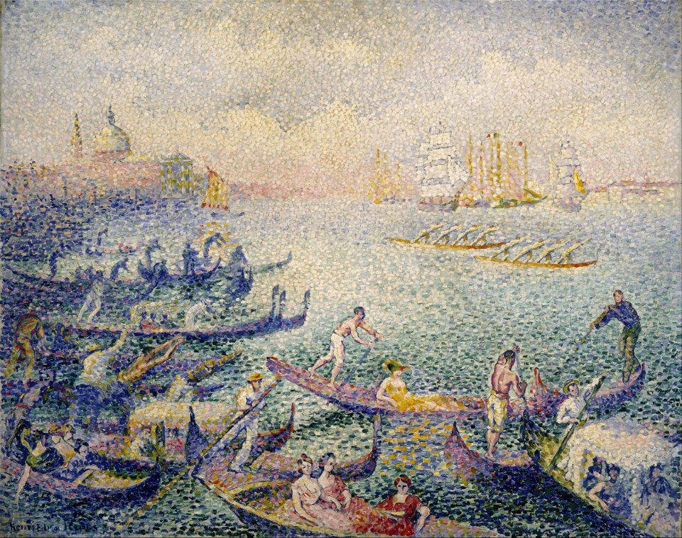 Henri Edmond Cross - Regatta in Venice - Google Art Project