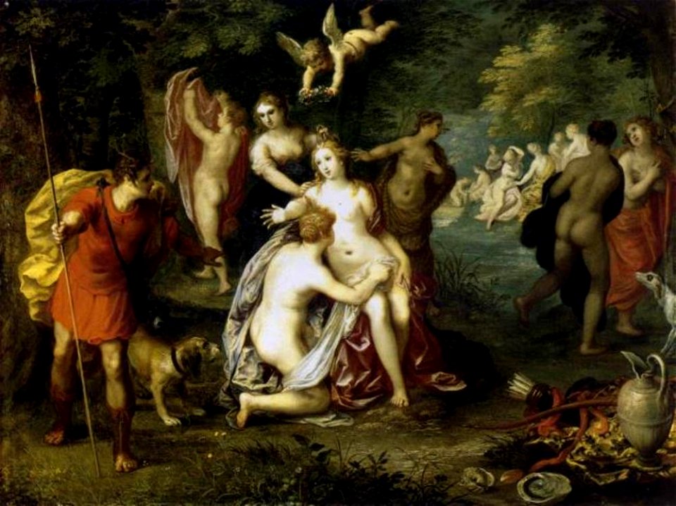 Hendrick van Balen (I) en Jan Brueghel (I) - Diana en Actaeon - 552 - Museum of Fine Arts, Budapest