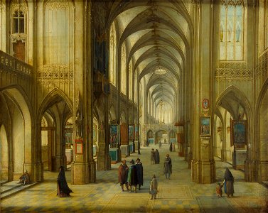 Hendrick van Steenwijck d. J. - Inneres einer gotischen Kirche - GG 735 - Kunsthistorisches Museum