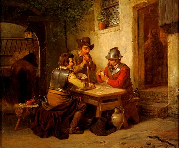 Hendrik Dillens Kartenspielende Soldaten