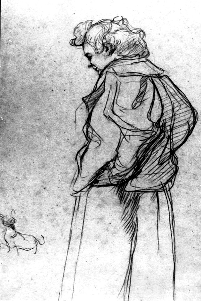 Henri de Toulouse-Lautrec - Madame Palmyre with Her Dog, 1897