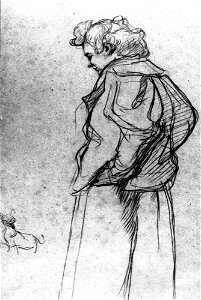 Henri de Toulouse-Lautrec - Madame Palmyre with Her Dog, 1897