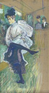 Henri de Toulouse-Lautrec - Jane Avril Dancing - Google Art Project. Free illustration for personal and commercial use.