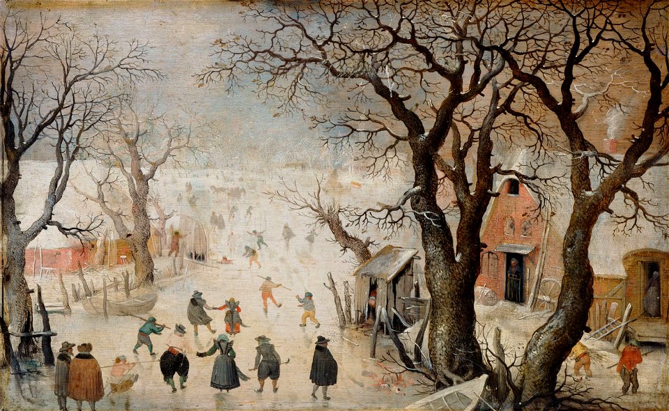 Hendrik Avercamp, , Kunsthistorisches Museum Wien, Gemäldegalerie - Winterlandschaft - GG 5659 - Kunsthistorisches Museum