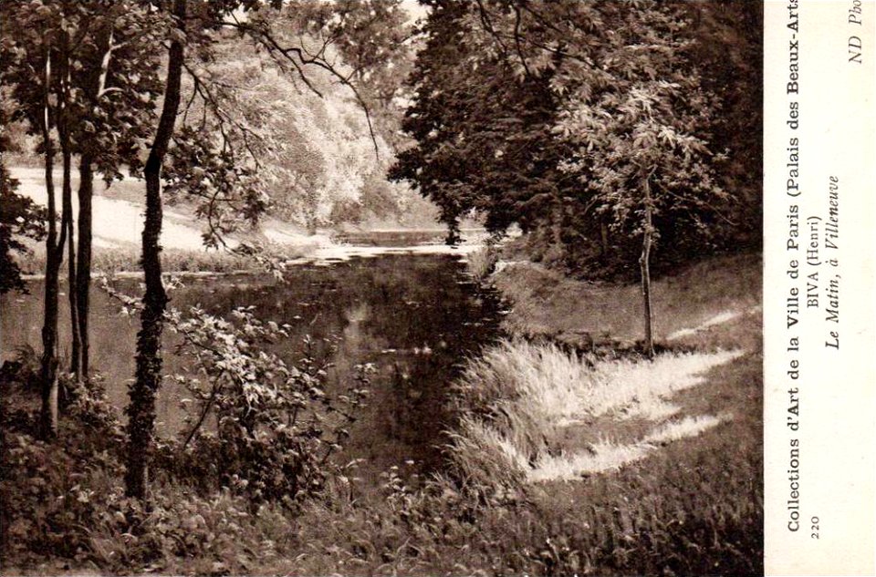 Henri Biva, Le Matin à Villeneuve, Collections d'Arts de la Ville de Paris, Palais des Beaux Arts