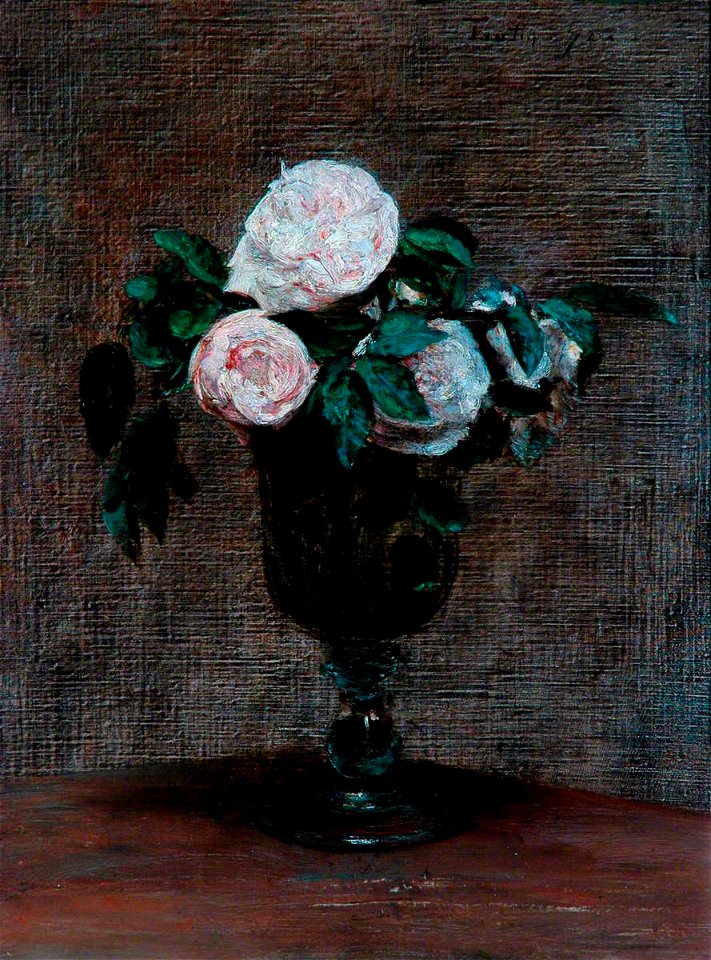 Henri Fantin-Latour (1836-1904) - Study of Roses - 1906-003 - The Cartwright Memorial Hall (Art Gallery And Museum) In Lister Park