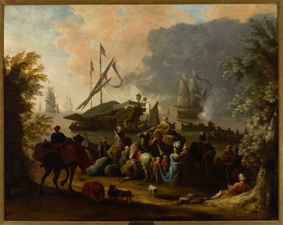 Hendrik van Minderhout - Scene in an Eastern port - M.Ob.2426 MNW - National Museum in Warsaw