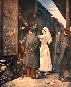 Henri Gervex - Le train des blessés