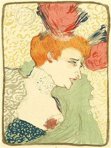 Henri de Toulouse-Lautrec - Bust of Mlle. Marcelle Lender (Mlle. Marcelle Lender, en buste) - Google Art Project