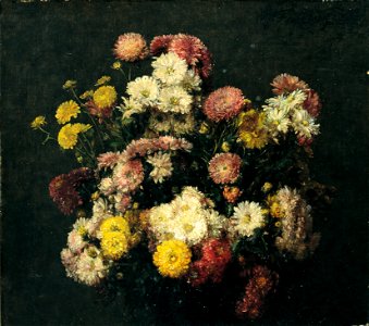Henri Fantin-Latour - Chrysanthemums, 1876