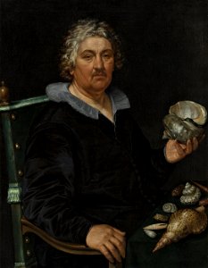 Hendrick Goltzius - Portrait of the Haarlem Shell Collector Jan Govertsen van der Aer - Google Art Project. Free illustration for personal and commercial use.
