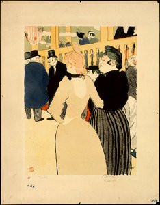 Henri de Toulouse-Lautrec, At the Moulin Rouge - La Goulue and Her Sister, 1892 - Metropolitan Museum of Art. Free illustration for personal and commercial use.
