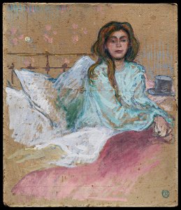 Henri de Toulouse-Lautrec - Woman Seated in Bed - 2004.445 - Museum of Fine Arts