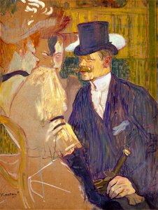 Henri de Toulouse-Lautrec, The Englishman at the Moulin Rouge, 1892