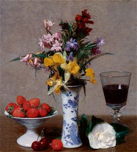 Henri Fantin-Latour - Natureza-Morta «Noivado», 1869
