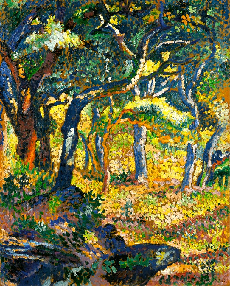 Henri Edmond Cross - Une clairière en Provence (Étude) - Google Art Project