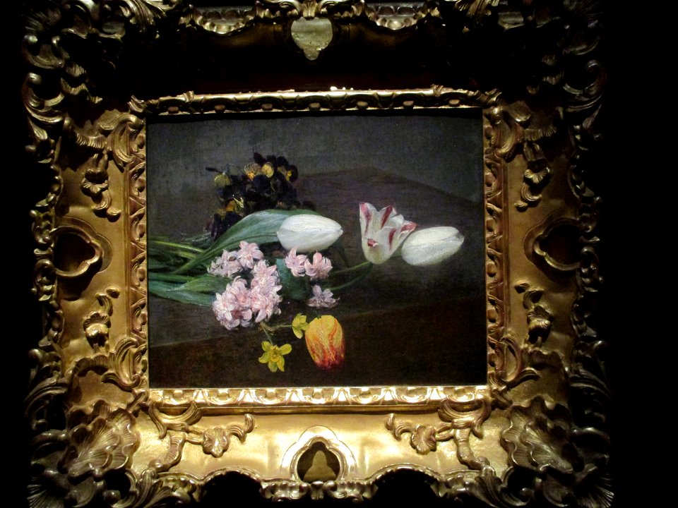 Henri Fantin-Latour Tulipes Jacinthes Narcisses Pensées