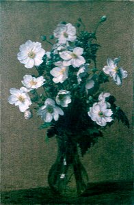 Henri Fantin-Latour (1836-1904) - Japanese Anemones - ABDAG002274 - Aberdeen Art Gallery