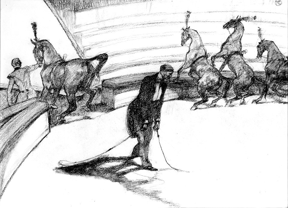 Henri de Toulouse-Lautrec - At the Circus - Free Horses - Walters 372523