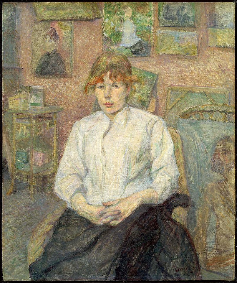 Henri de Toulouse-Lautrec - Carmen Gaudin in the Artist's Studio - 48.605 - Museum of Fine Arts