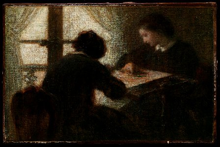 Henri Fantin-Latour - Embroiderers before a Window - 41.532 - Museum of Fine Arts
