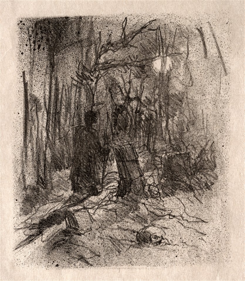 Henri de Toulouse-Lautrec (French, 1864-1901) - La Cimetière de Busk - 1950.600 - Cleveland Museum of Art