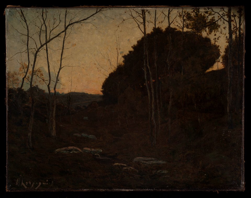 Henri Joseph Harpignies - Clairière en forêt, Fontainebleau - PPP610 - Musée des Beaux-Arts de la ville de Paris