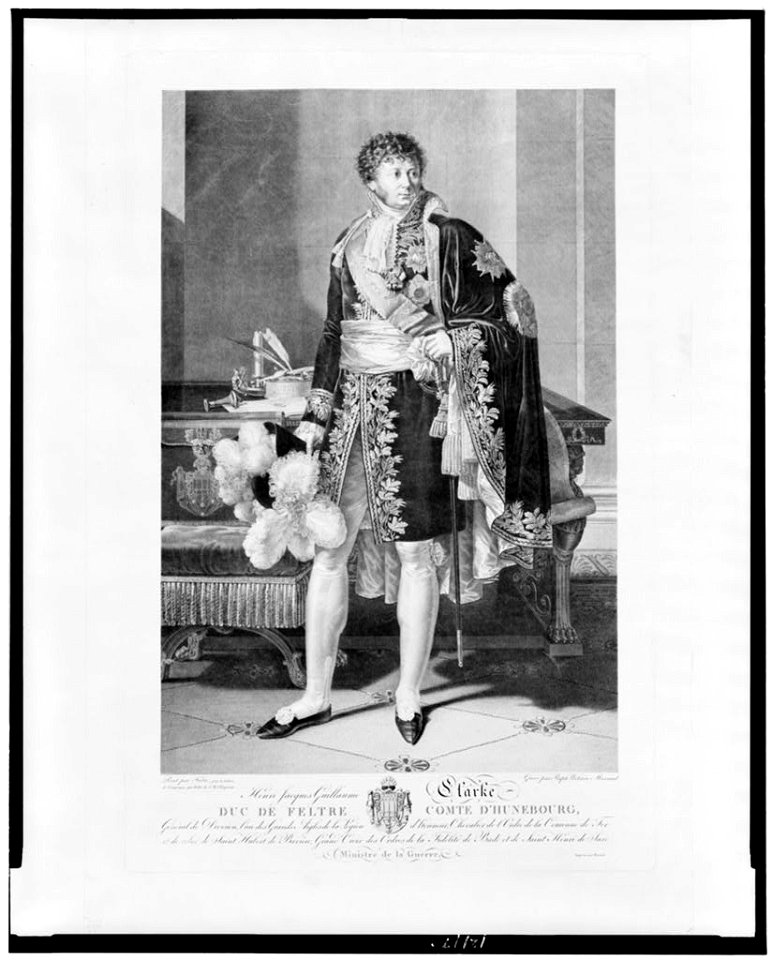 Henri Jacques Guillaume Clarke, Duc de Feltre, Comte d'Hunebourg - peint par Fabre ; gravé par Raph Urbain Massard. LCCN98513044