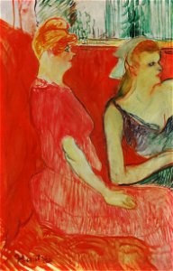 Henri de Toulouse-Lautrec - Study for In the Salon on the Rue des Moulins - Hammer museum