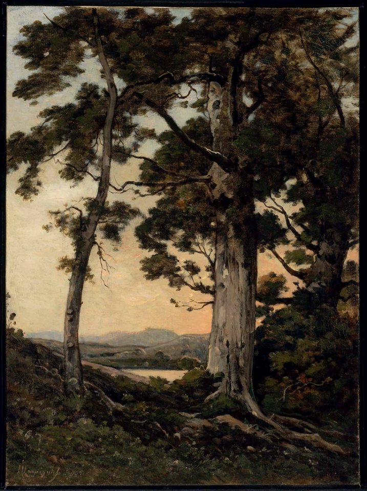 Henri Joseph Harpignies - Evening at Saint-Privé - 23.486 - Museum of Fine Arts