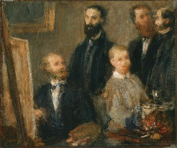 Henri Fantin-Latour - Manet in his Studio - Google Art Project