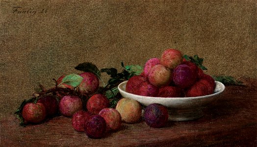 Henri fantin-latour nature morte aux prunes011701)