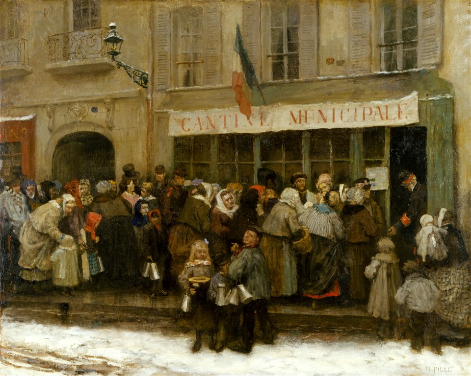 Henri Pille - Cantine municipale pendant le siège de Paris (1870-1871) - P259 - Musée Carnavalet