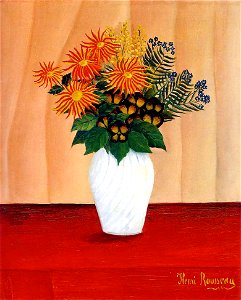 Henri Rousseau - Bouquet of Flowers (Tate Gallery). Free illustration for personal and commercial use.