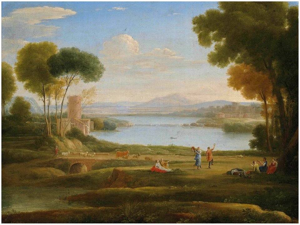 Hendrik Frans van Lint - Watermill or the Marriage of Isaac and Rebecca