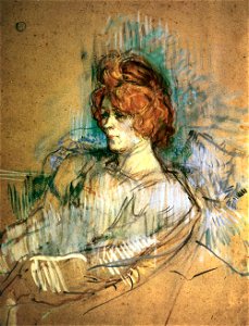 Henri de Toulouse-Lautrec - Femme assise (München). Free illustration for personal and commercial use.