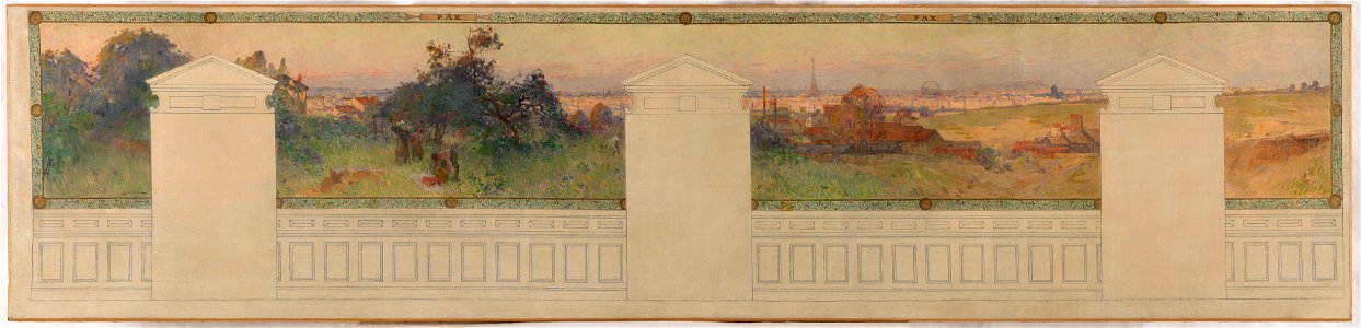 Henri Gaston Darien - Esquisse pour la salle des fêtes de la mairie de Vanves , Pax. - PPP3938 - Musée des Beaux-Arts de la ville de Paris