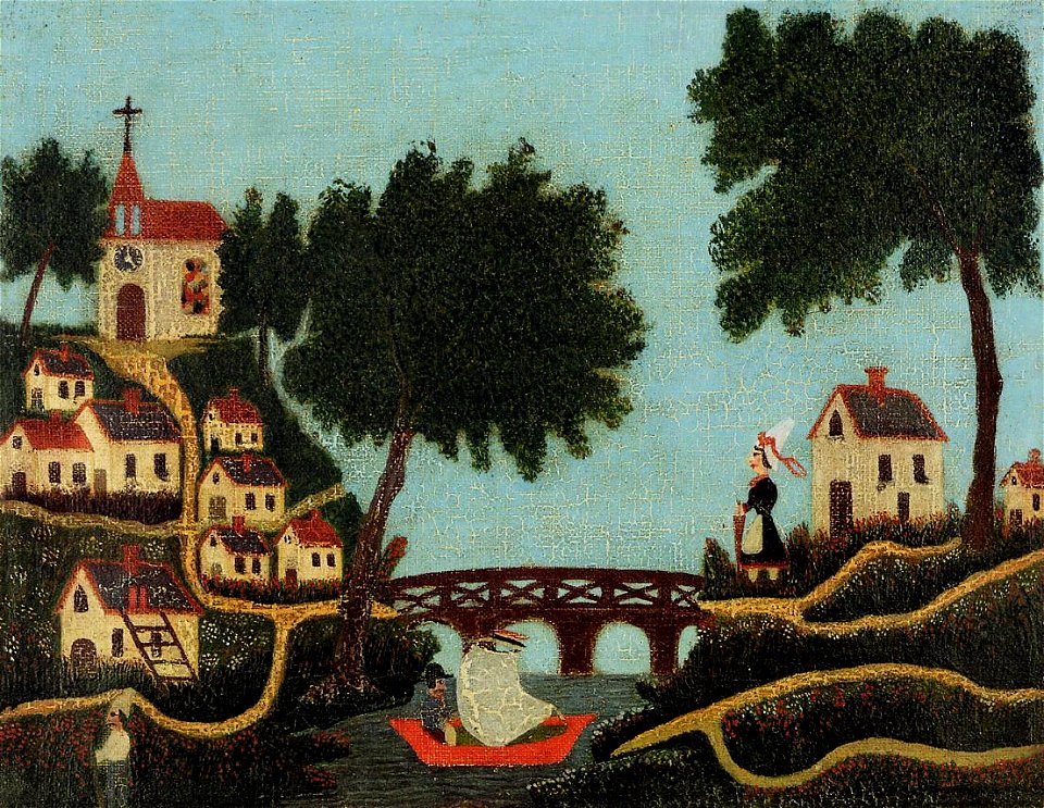 Henri Rousseau - Paysage, le pont