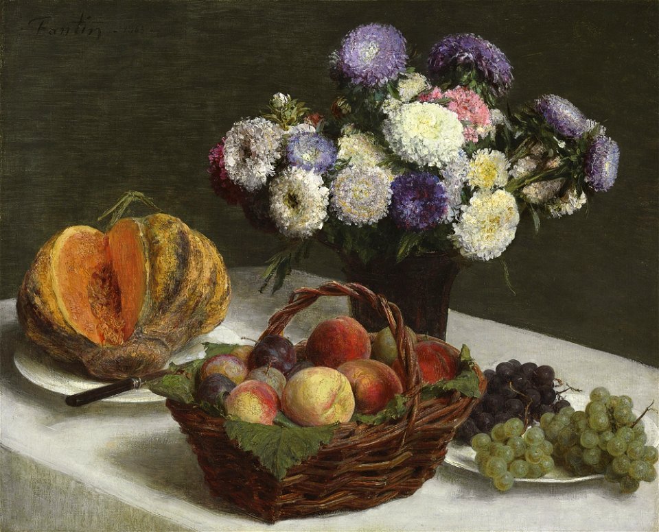 Henri Fantin-Latour - Fleurs et fruits, 1865
