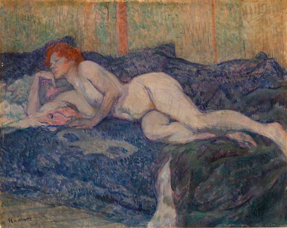 Henri de Toulouse-Lautrec - Nude Lying on a Couch - BF573 - Barnes Foundation
